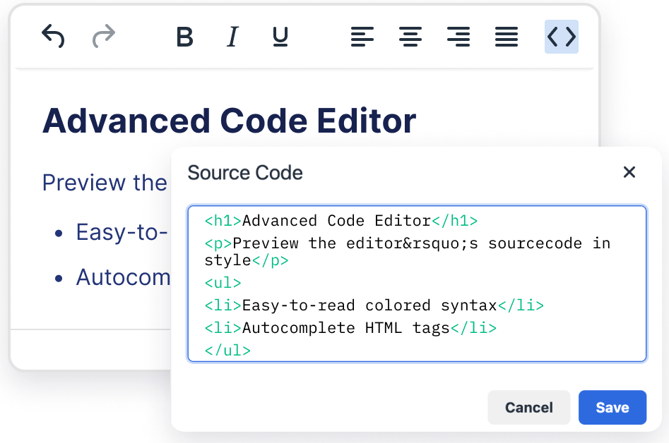 Ode Script Editor: A simple embedded script editor entirely in